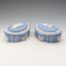 British Vintage Wedgwood Jasperware Box Pair, Pale Blue